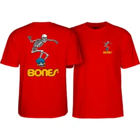 Powell Peralta Skateboard Skeleton 2 T-Shirt Red