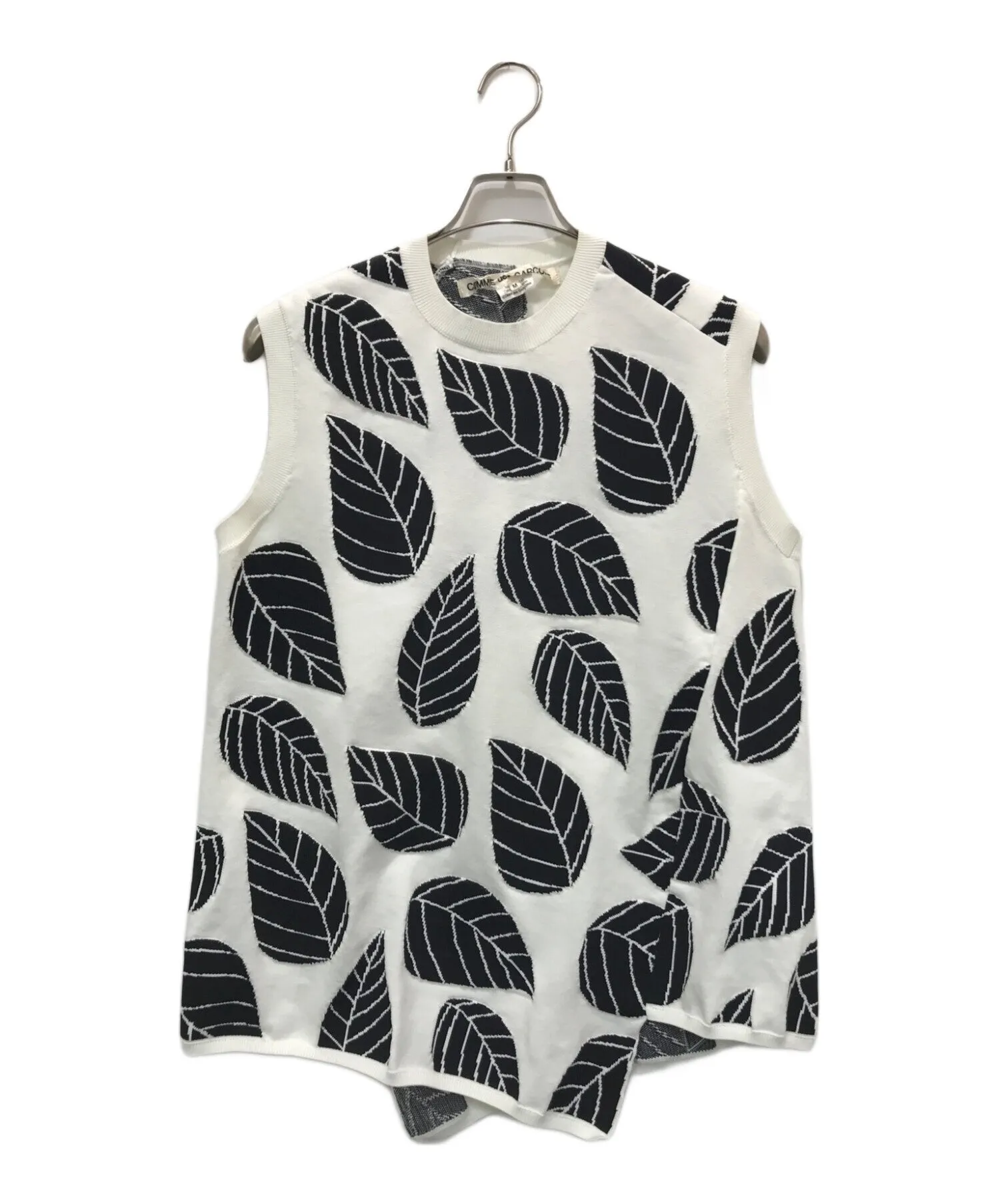 [Pre-owned] COMME des GARCONS Leaf Pattern Knit Vest GI-N007