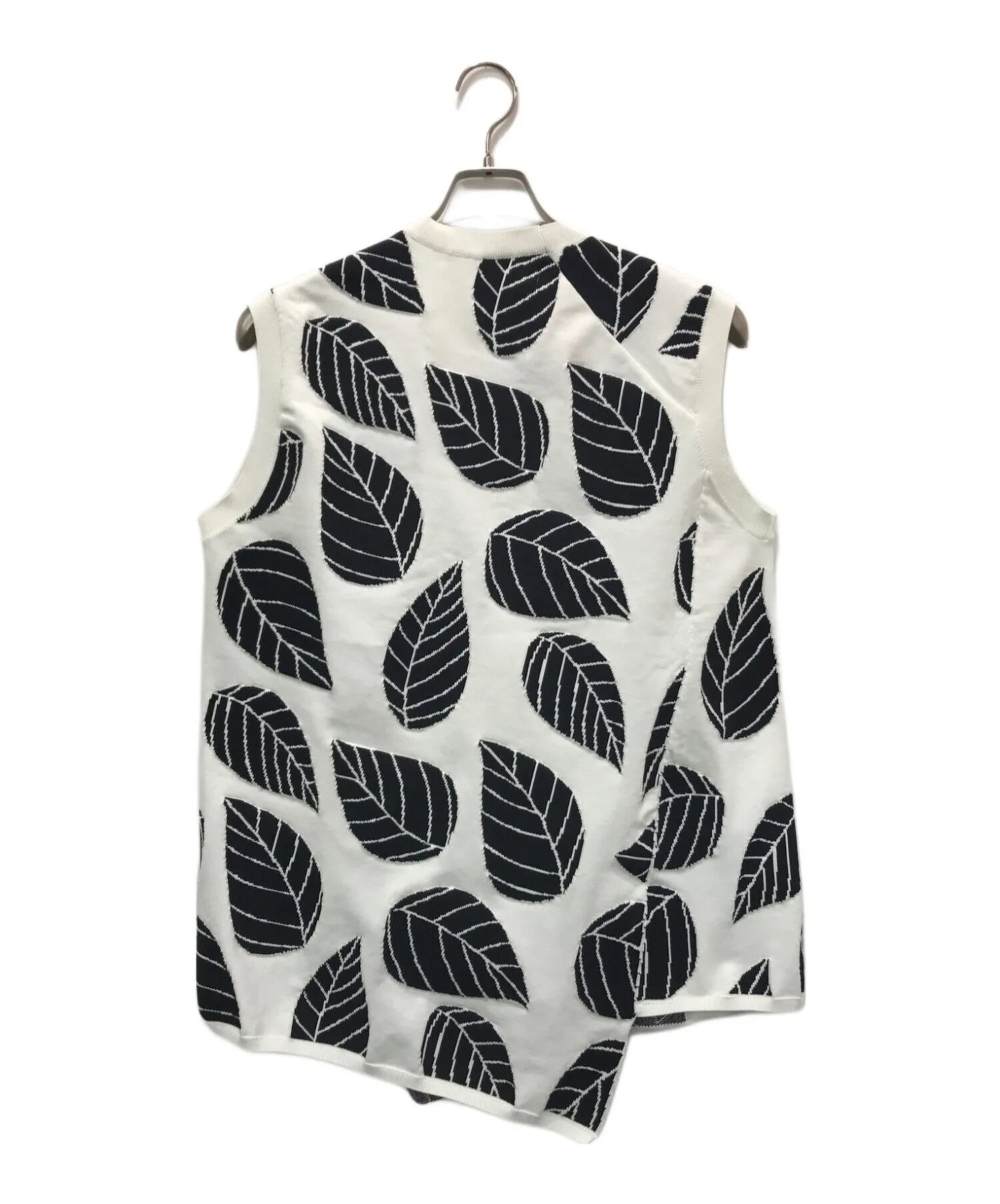 [Pre-owned] COMME des GARCONS Leaf Pattern Knit Vest GI-N007