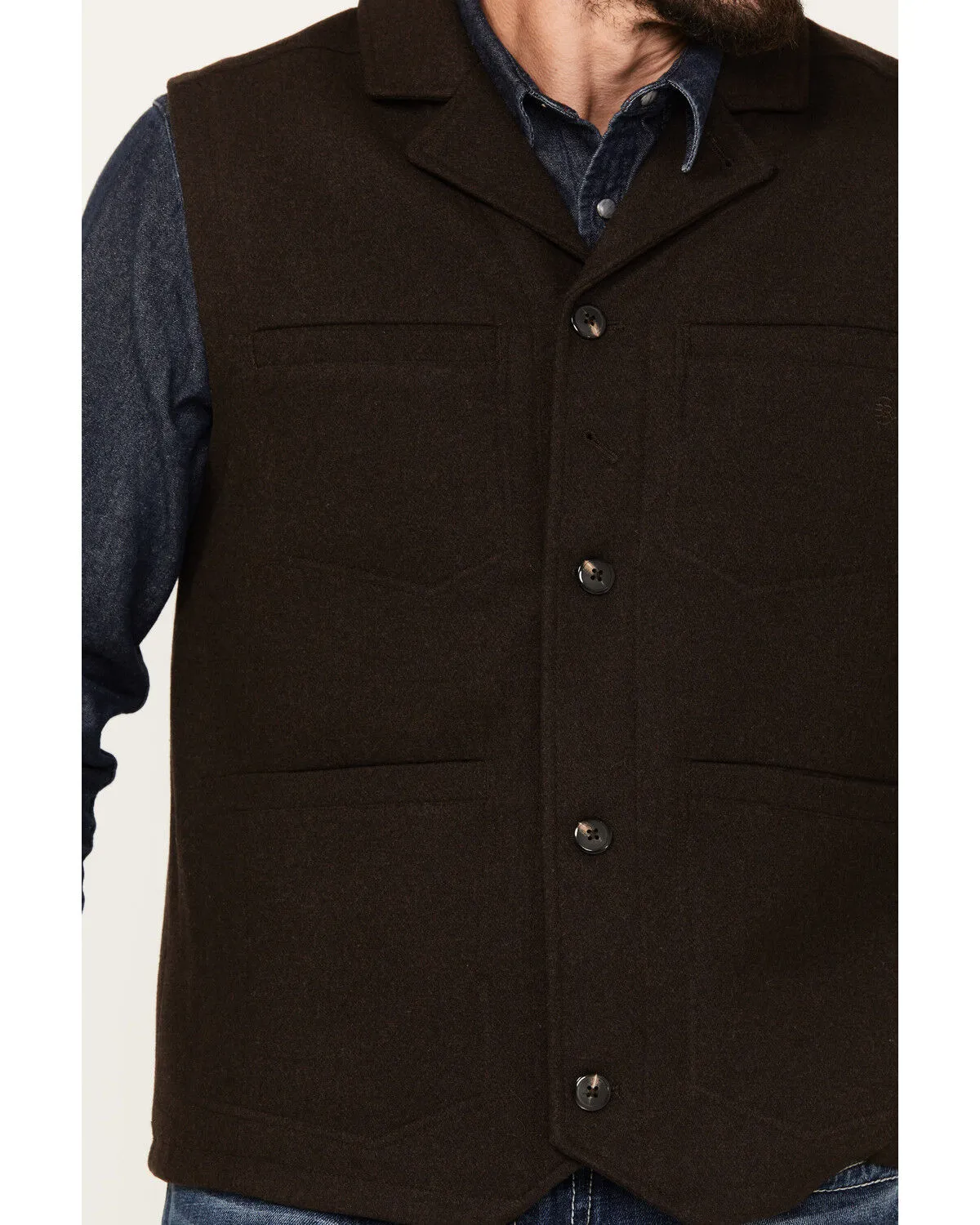 Product Name:  Blue Ranchwear Men's Wool Mackinaw Vest