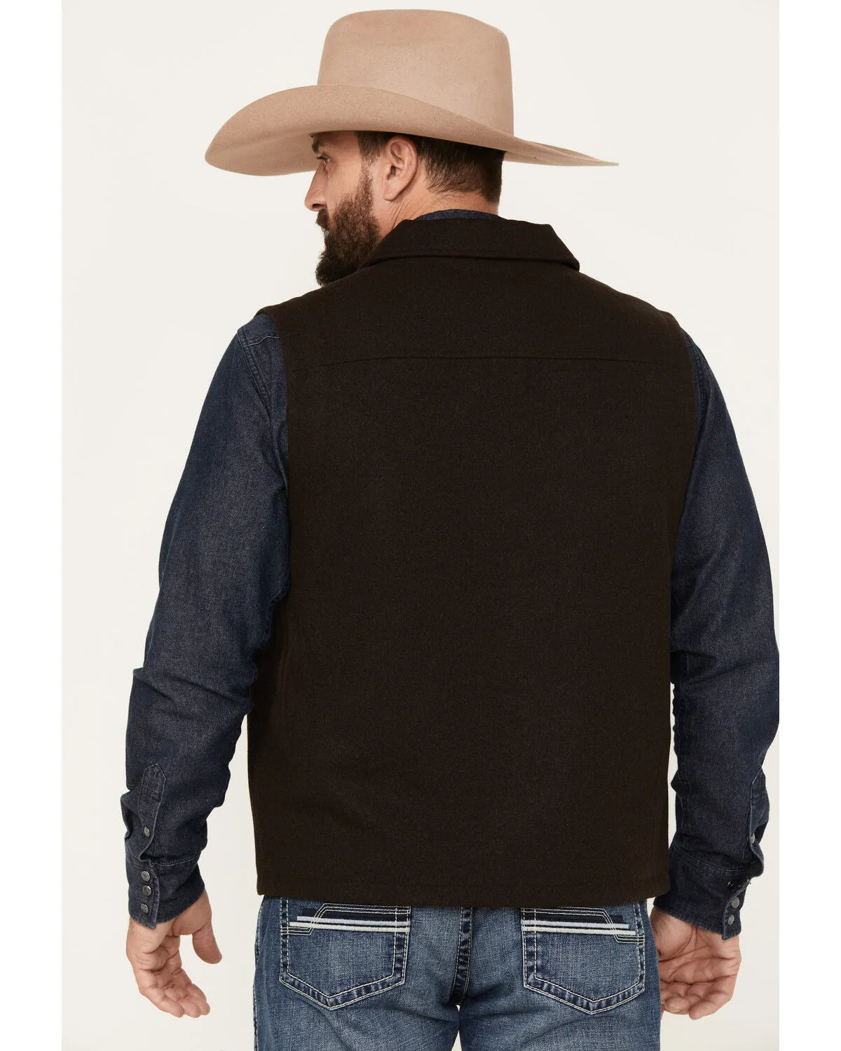 Product Name:  Blue Ranchwear Men's Wool Mackinaw Vest