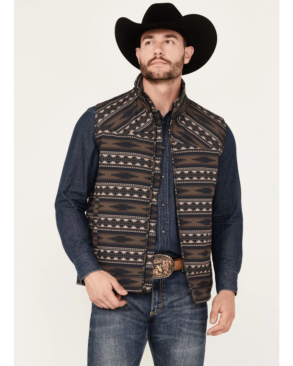 Product Name:  Cinch Men's Southwestern Print Concealed Carry Vest