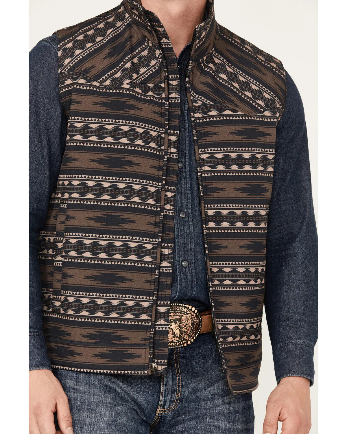 Product Name:  Cinch Men's Southwestern Print Concealed Carry Vest