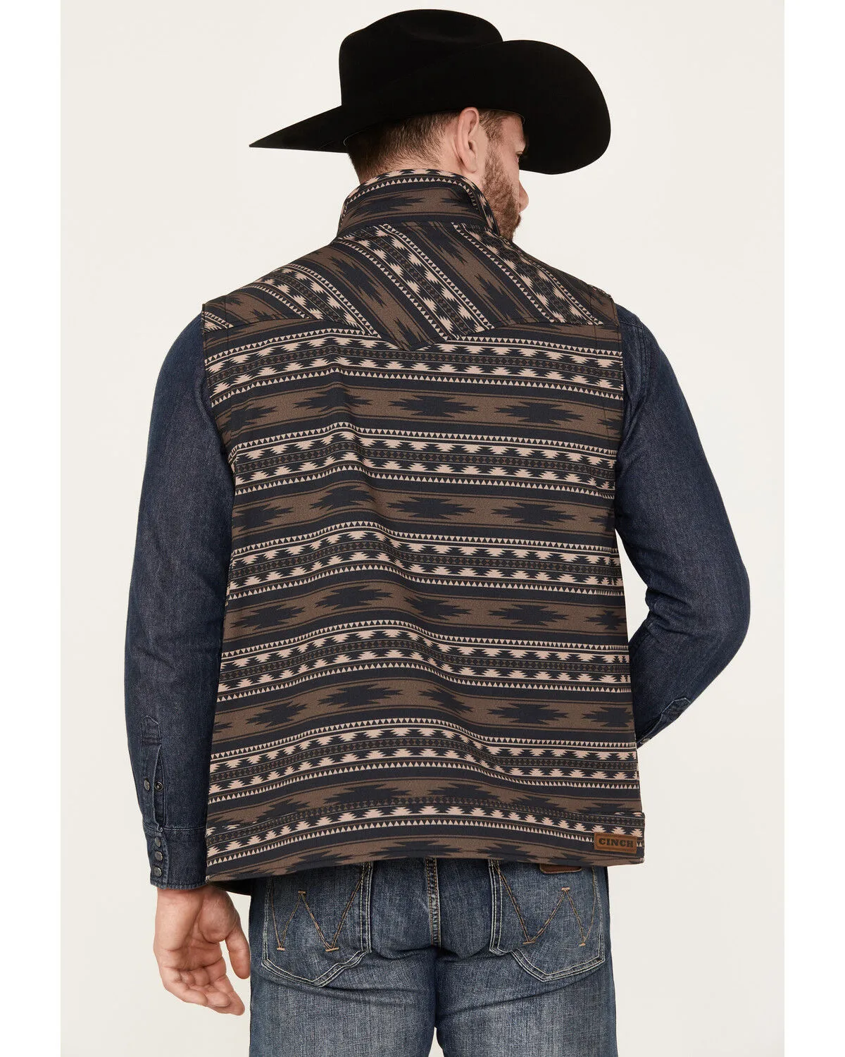 Product Name:  Cinch Men's Southwestern Print Concealed Carry Vest