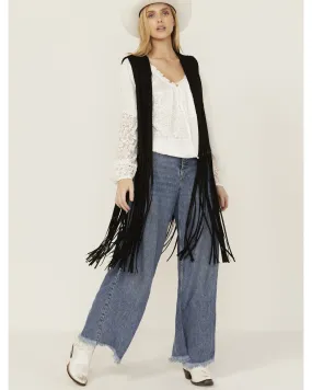 Product Name:  Fornia Women's Suede Fringe Vest