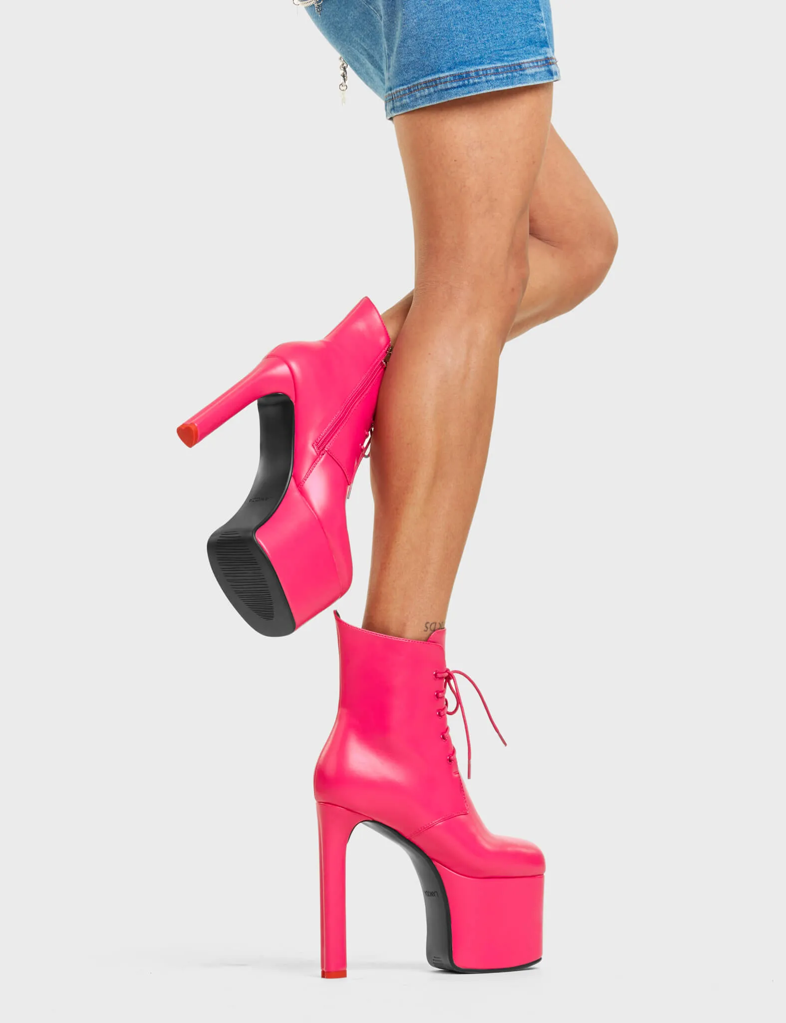 Prom Queen Platform Ankle Boots