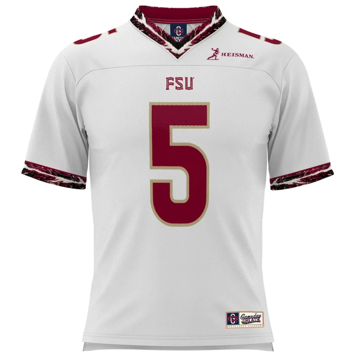 Proshere Jameis Winston #5 Throwback Football Jersey - White