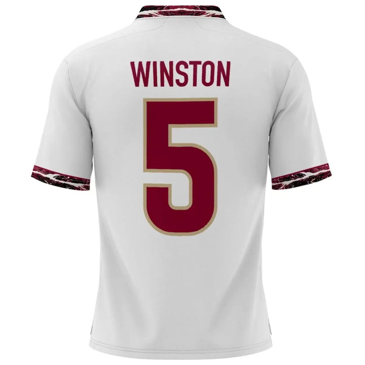 Proshere Jameis Winston #5 Throwback Football Jersey - White