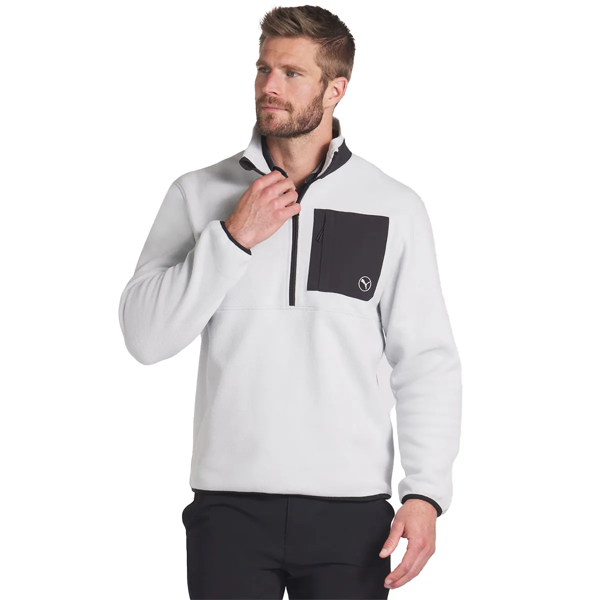 PUMA Fleece Pocket Half Zip Golf Mid Layer