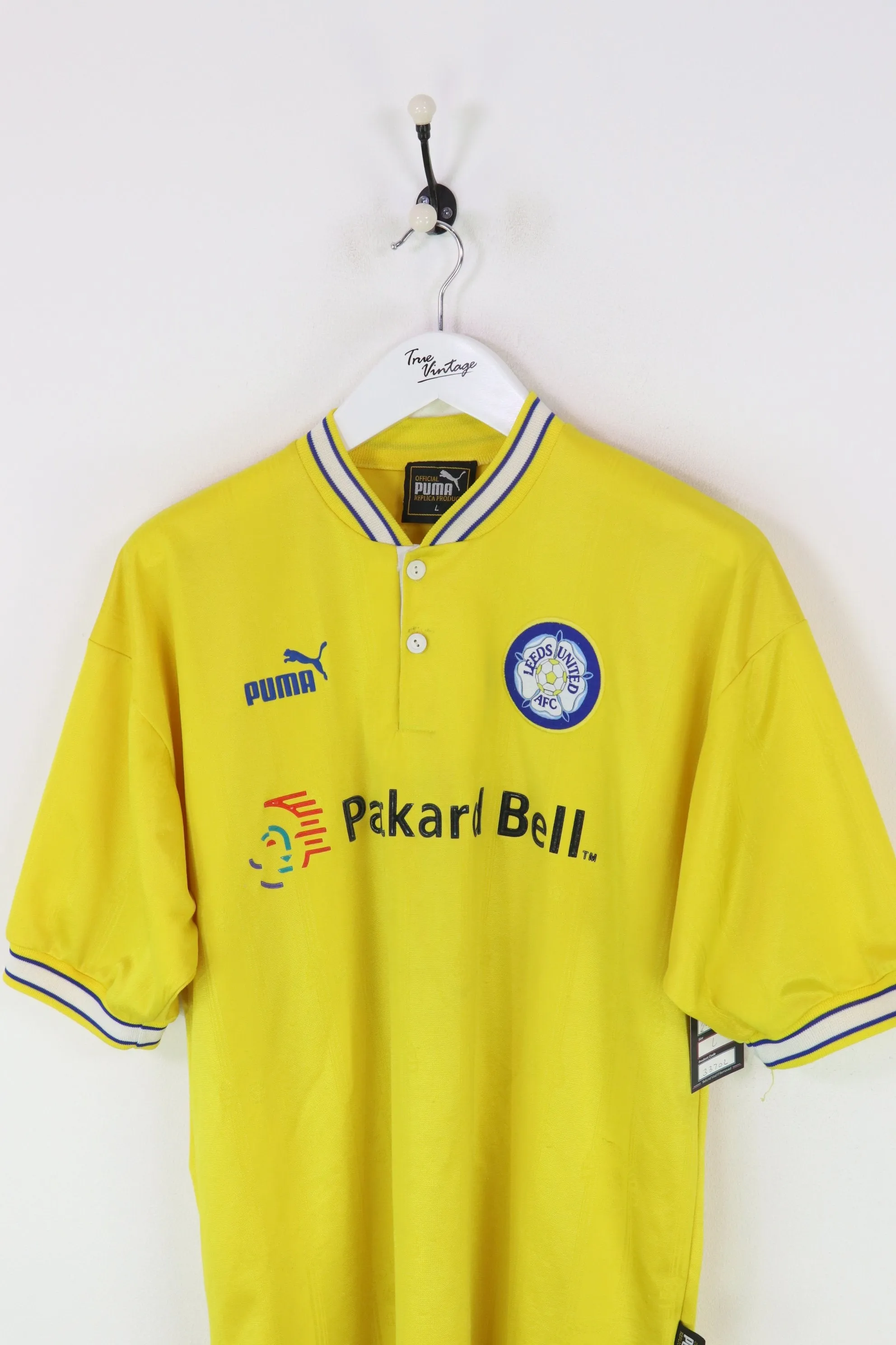 Puma Leeds United Football Shirt Yellow Large