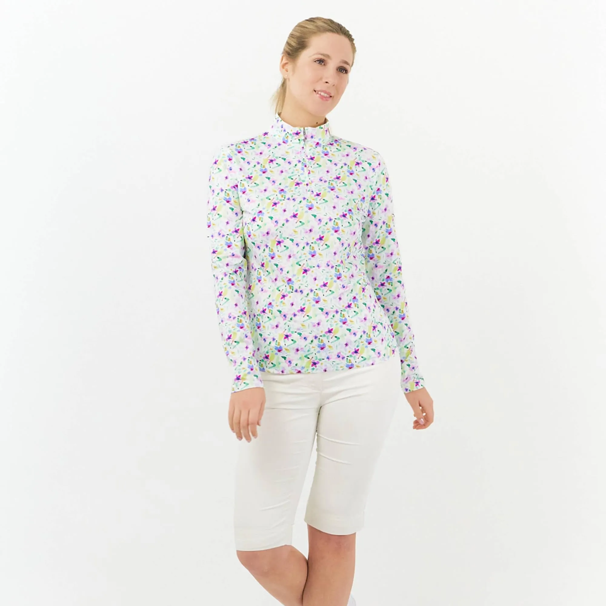 Pure Golf Serenity Ladies Golf Mid Layer Etheral Bouquet