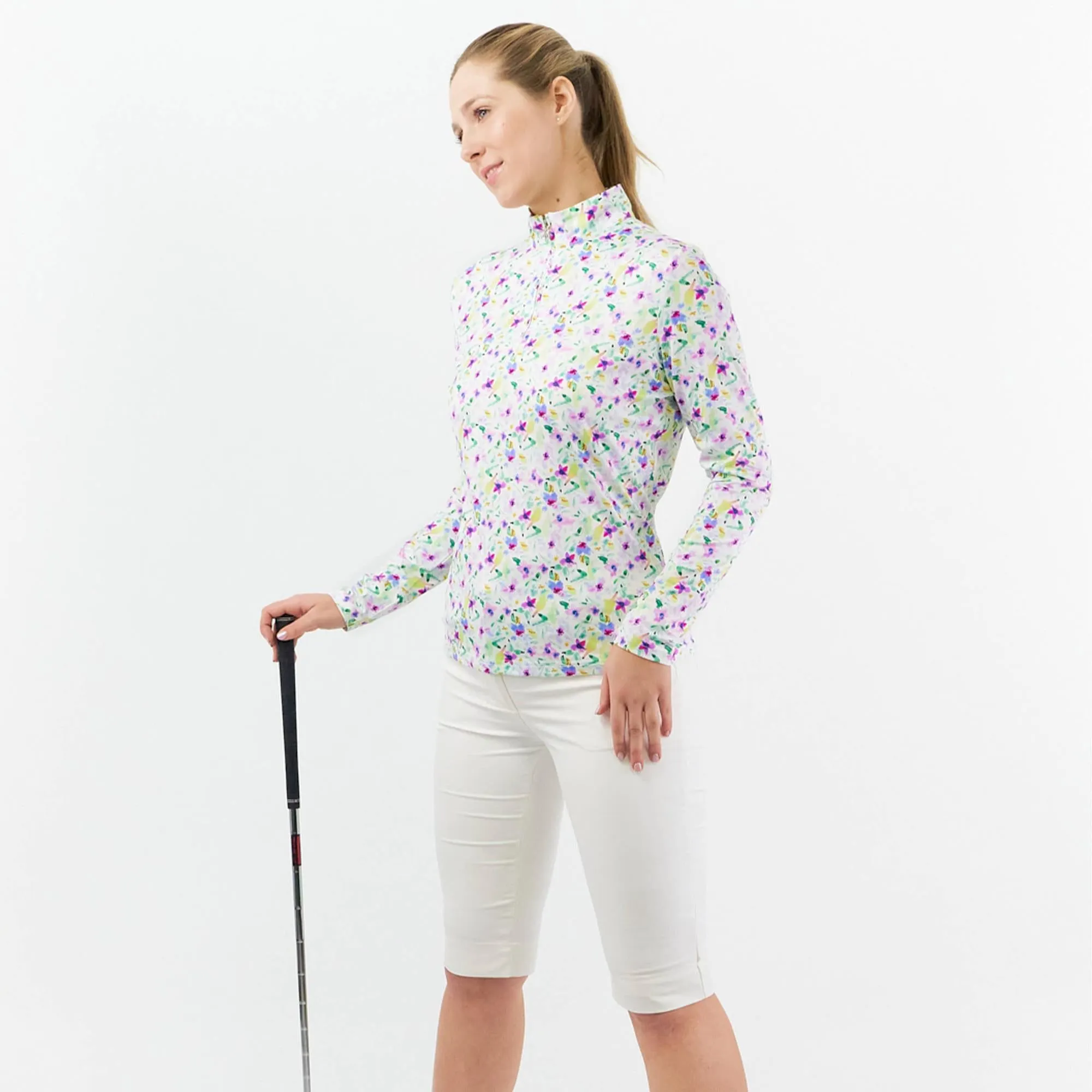 Pure Golf Serenity Ladies Golf Mid Layer Etheral Bouquet