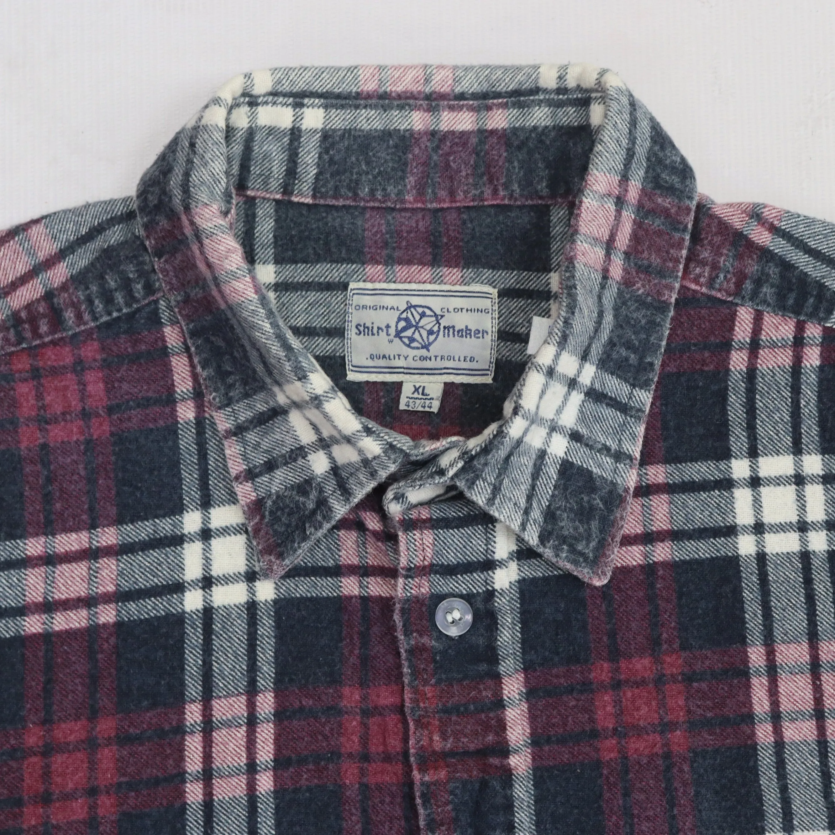 Quality Checkered Flannel Shirt Red Beige