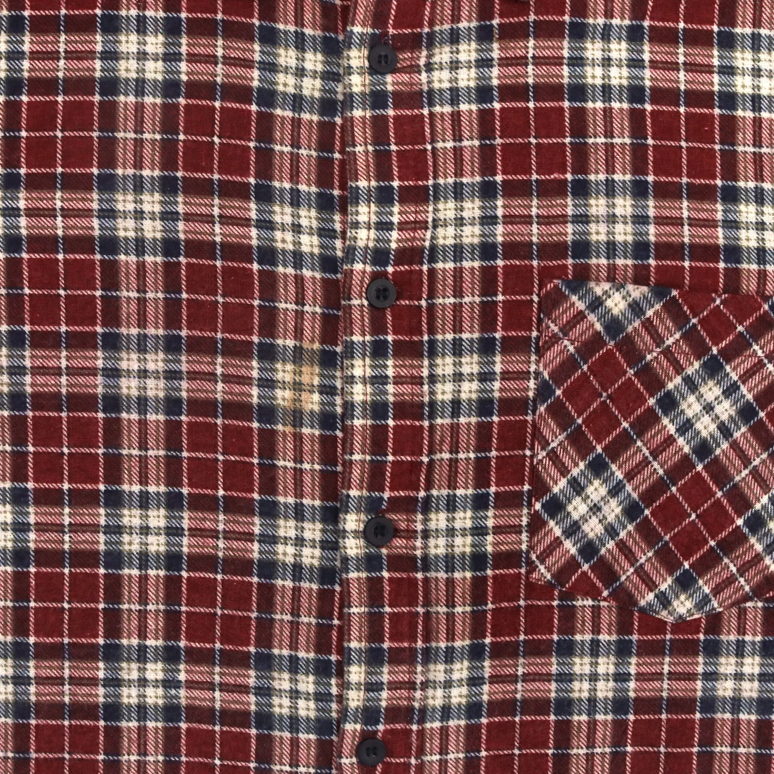 Quattro Amici Checkered Flannel Shirt Red Beige Navy