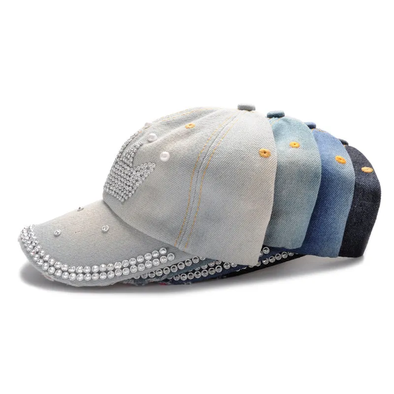 Queen Denim Baseball Cap