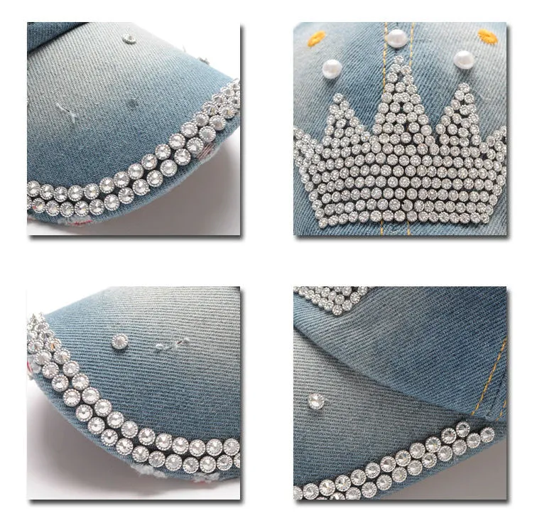 Queen Denim Baseball Cap