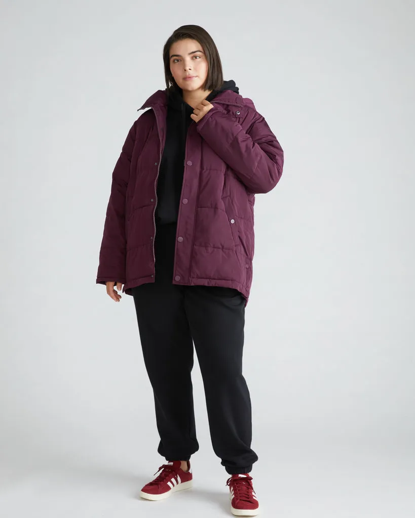 Rainier Short Hooded Puffer - Acai