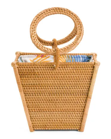 RATTAN SQUARE BAG