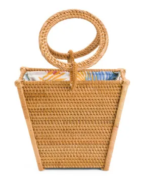 RATTAN SQUARE BAG