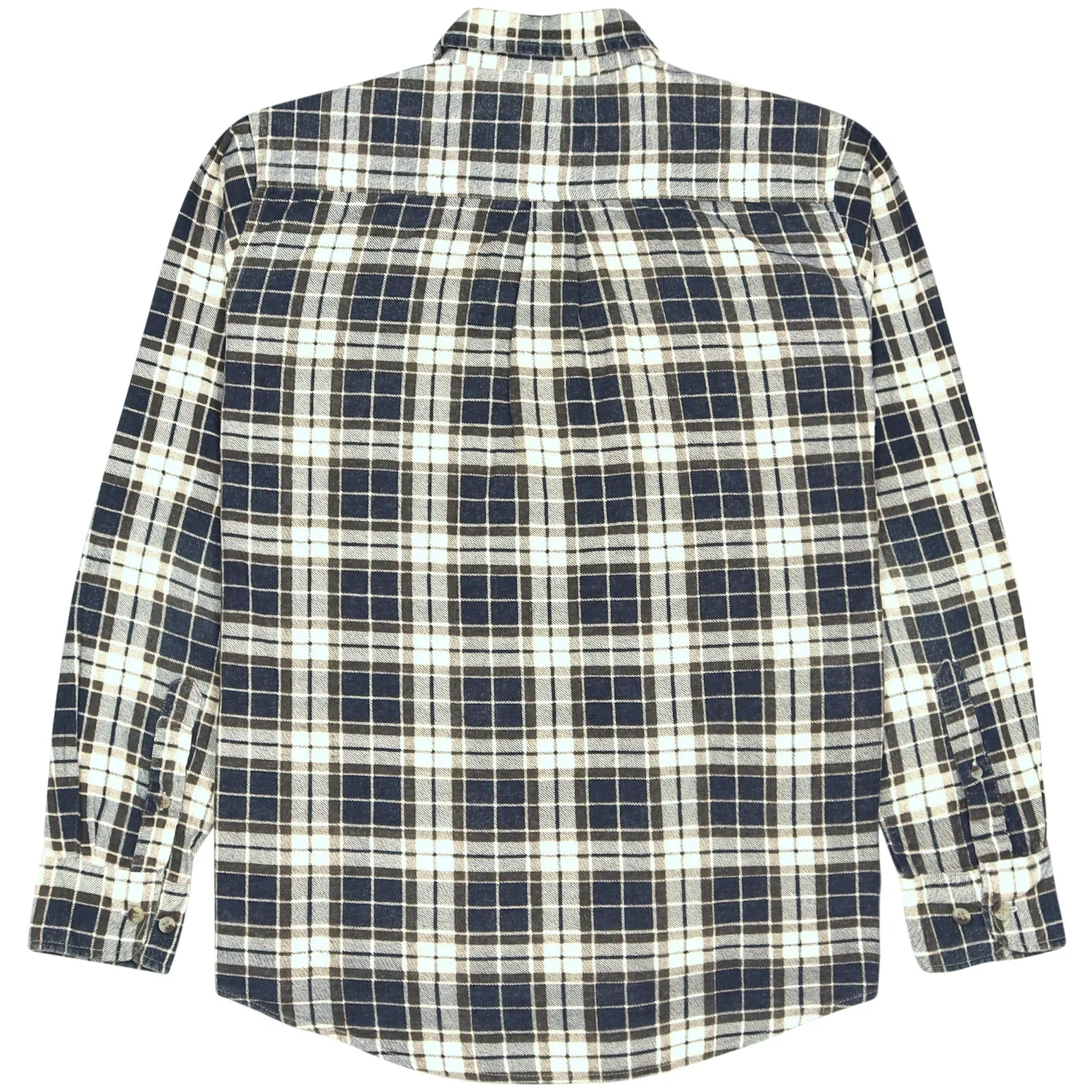 Red Code Checkered Flannel Shirt Beige Navy