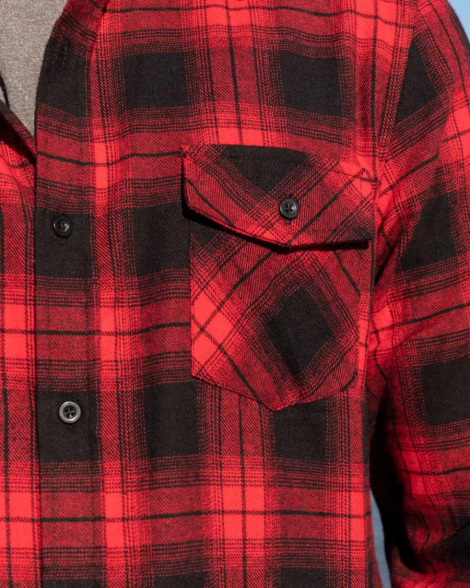 Red Flannel Long Sleeve Shirt