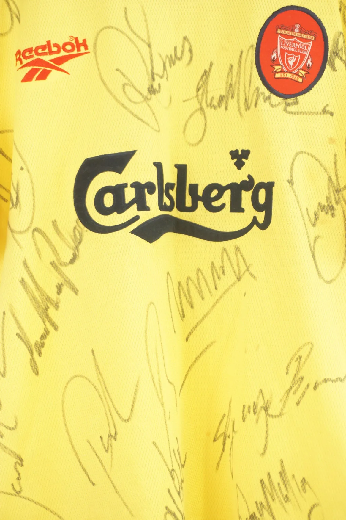 Reebok Liverpool Away 1997 signed Football Shirt