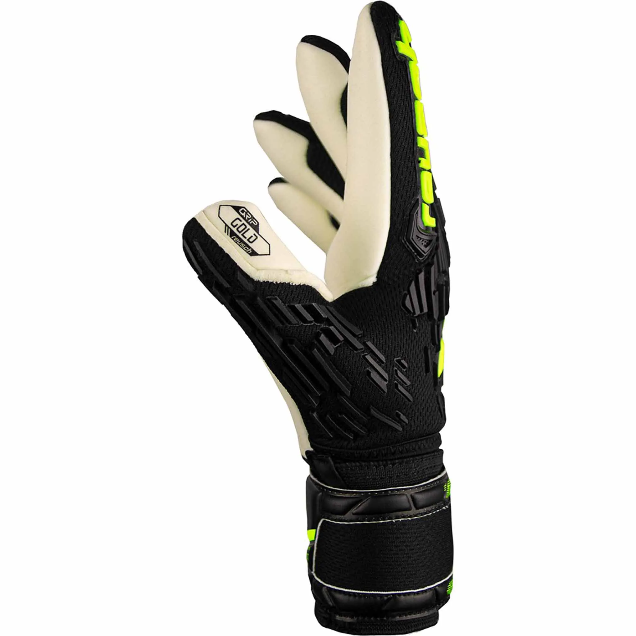 Reusch Attrakt Freegel Gold Finger Support junior gants de gardien de soccer