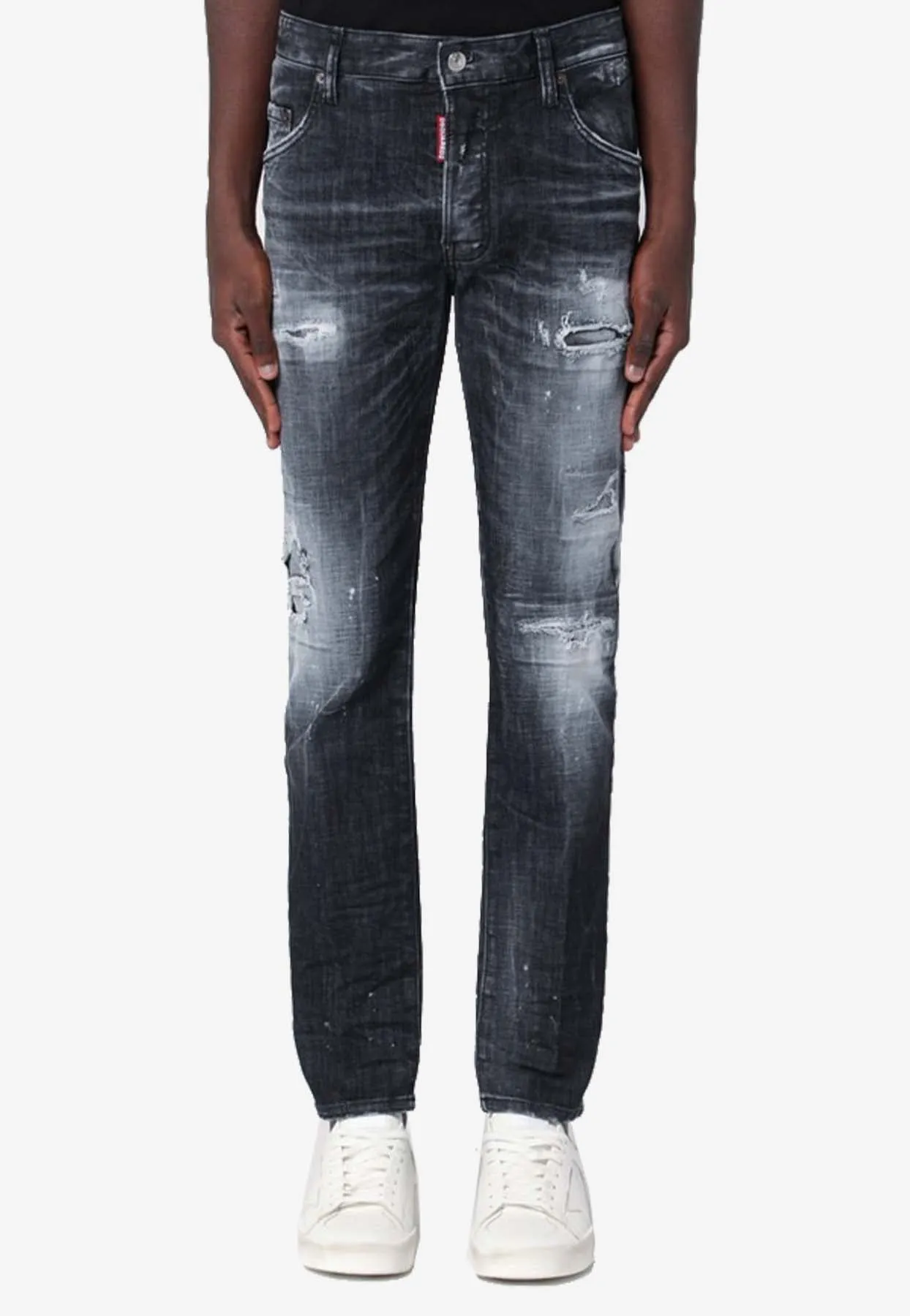 Rocky Mountains Distressed Slim Jeans