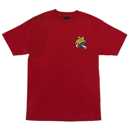 Santa Cruz Skateboard T-Shirt Winkowski 8Ballr Comic Cardinal