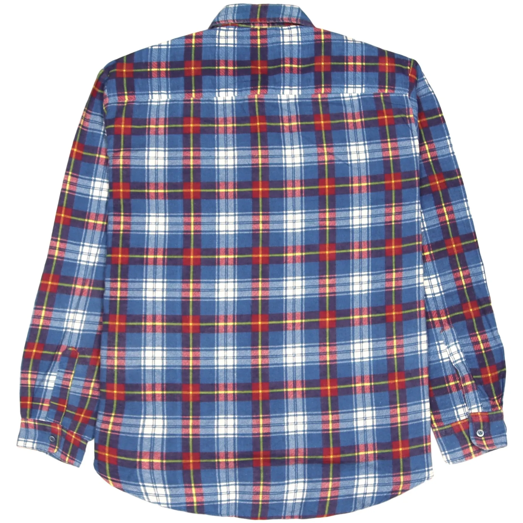 Santino Checkered Flannel Shirt Blue Orange