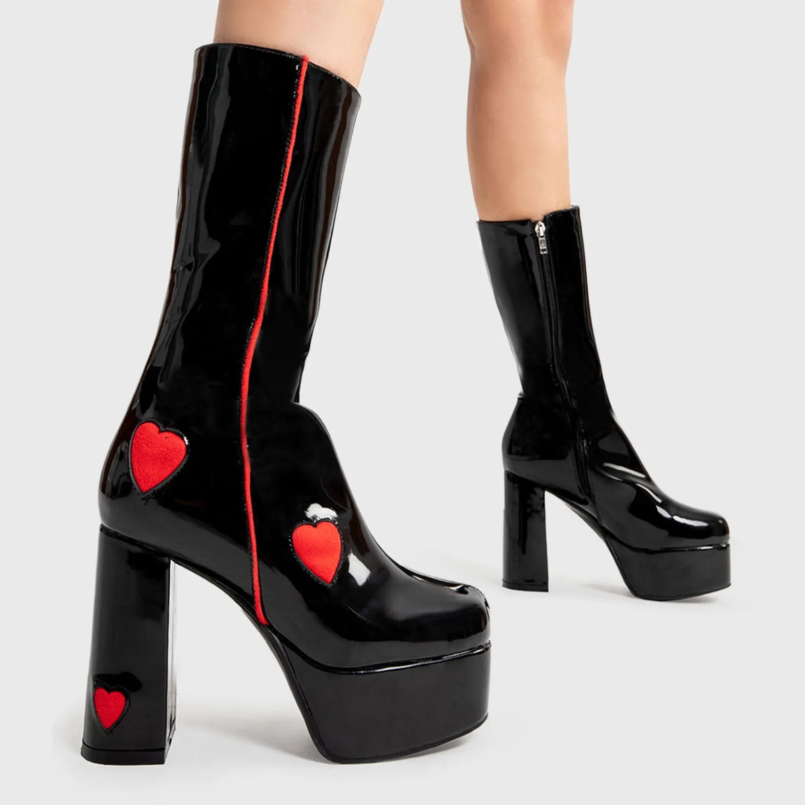 Secret Lovers Platform Calf Boots