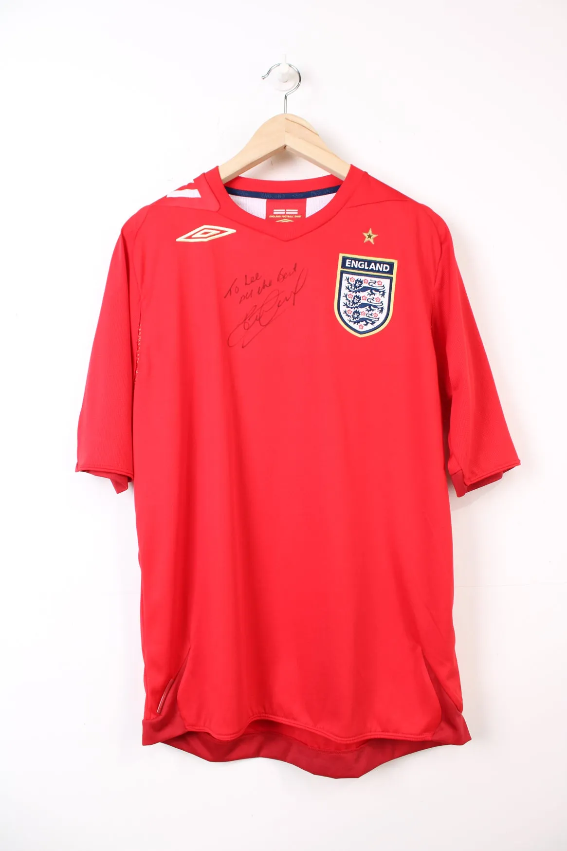 Signed 2004/2006 England Football Shirt