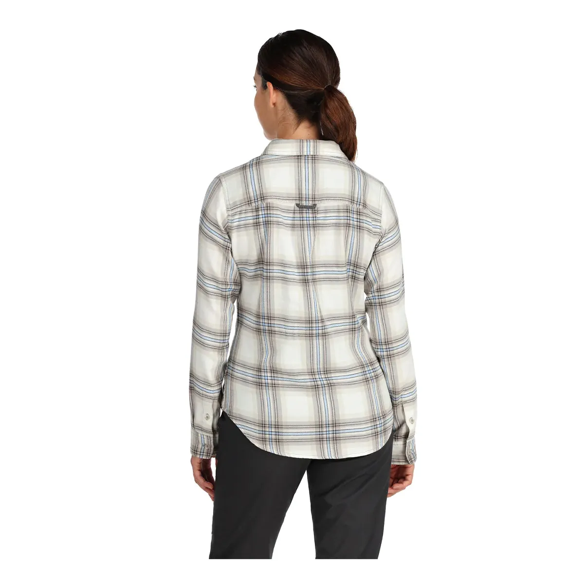 Simms Womens Santee Flannel Shirt Soft Rose Camp Plaid