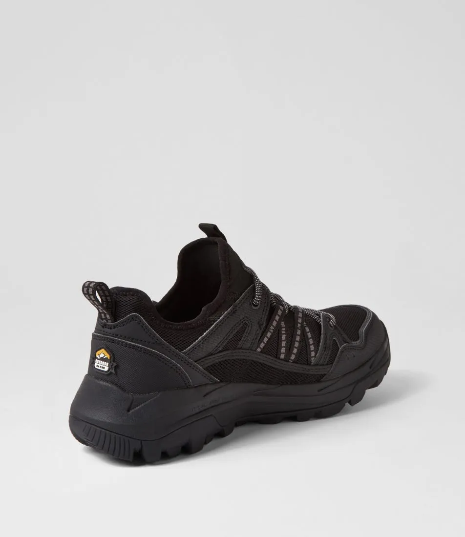 SKECHERS Arch Fit Skip Tracer Black Mesh Sneakers