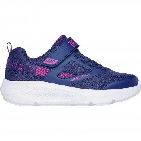 Skechers GO RUN Elevate - Sporty Spectacular | Navy | Children's Lace-up Mesh Trainers