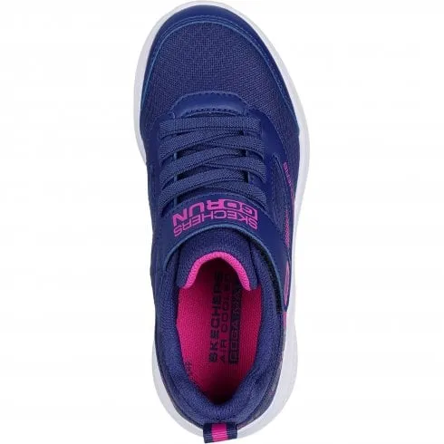 Skechers GO RUN Elevate - Sporty Spectacular | Navy | Children's Lace-up Mesh Trainers