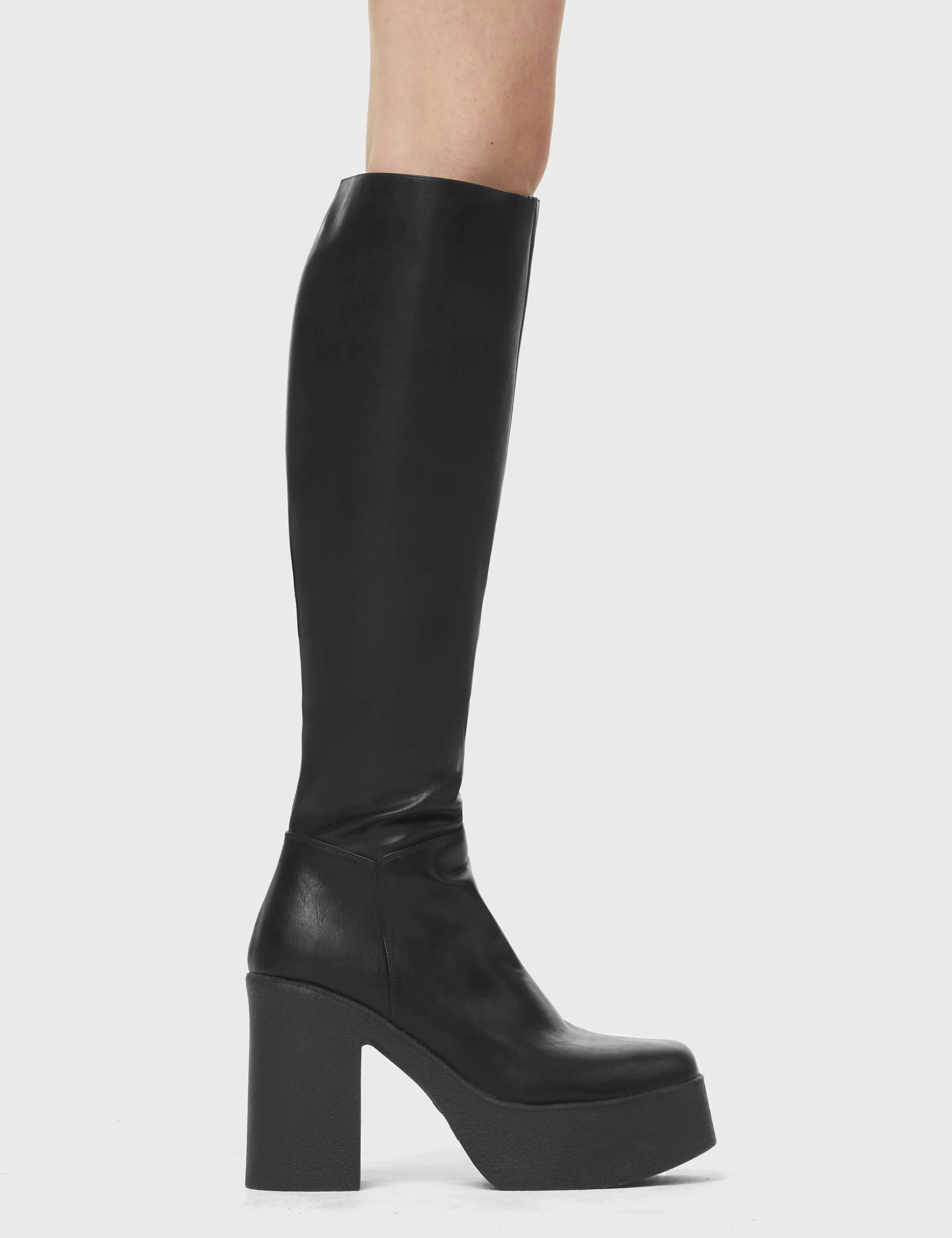 Slick Nicks Platform Knee High Boots