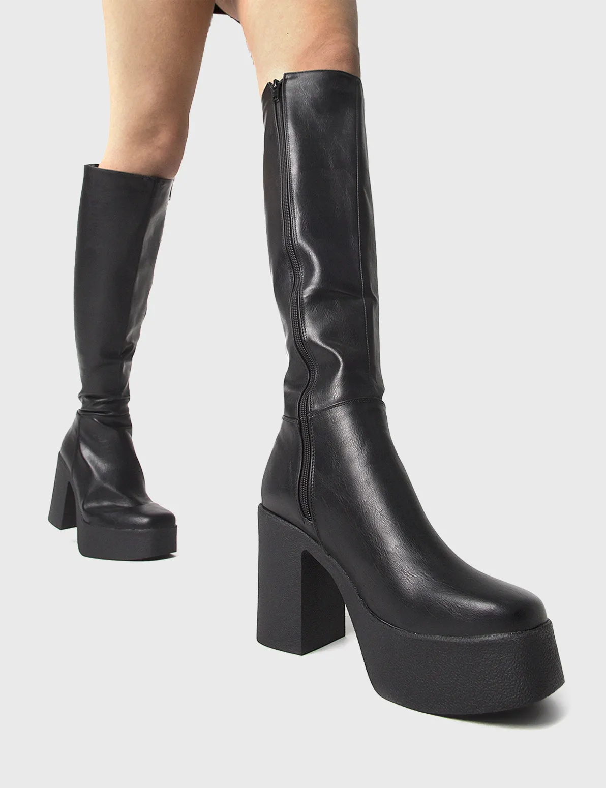 Slick Nicks Platform Knee High Boots