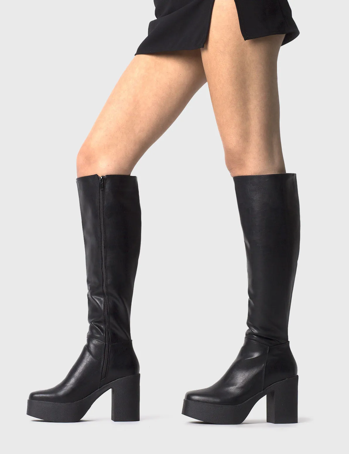 Slick Nicks Platform Knee High Boots