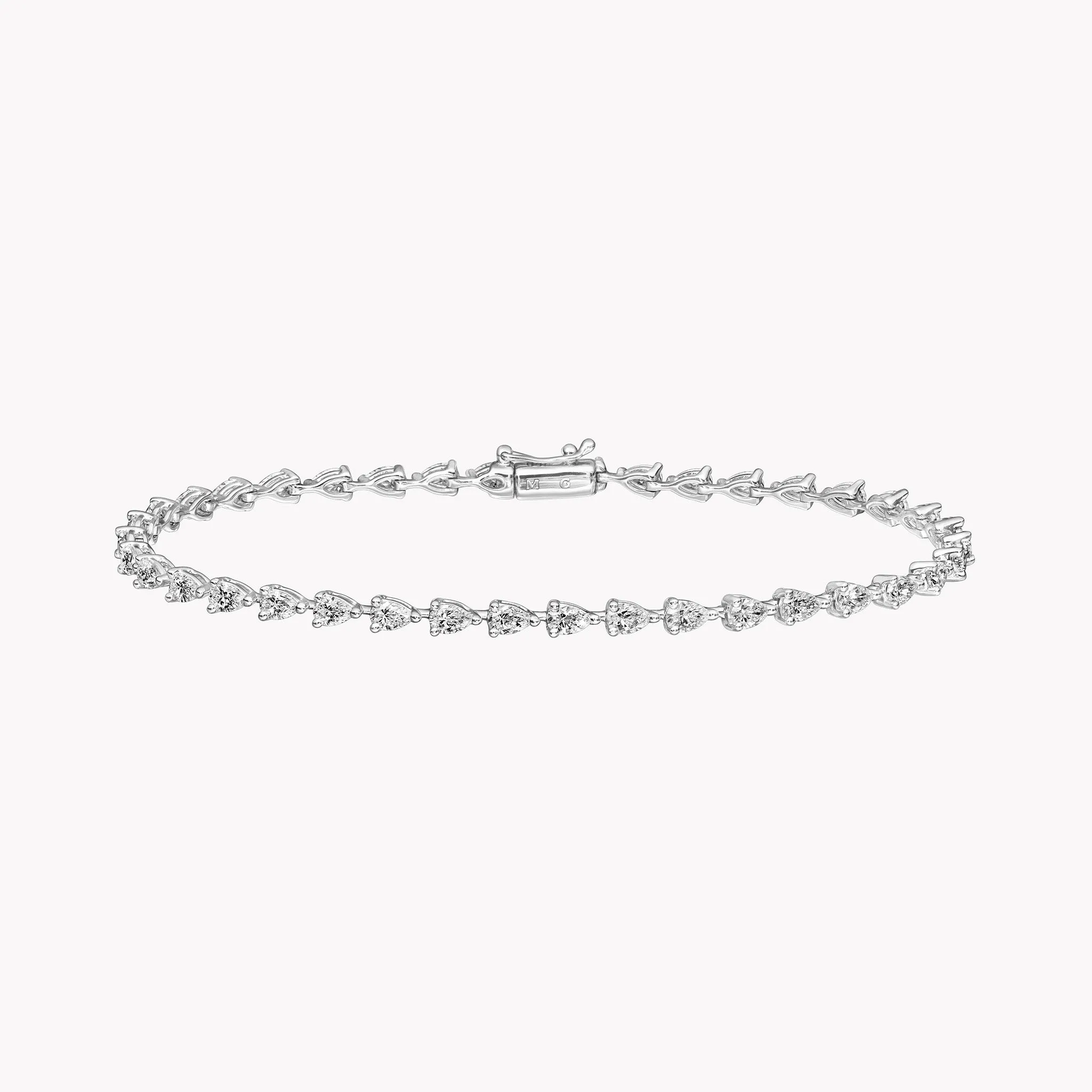 Small Pear Shape East-West Tennis Bracelet