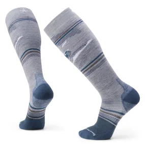 Smartwool Snowboard Piste Machine Over the Calf Socks Color: Light Gray