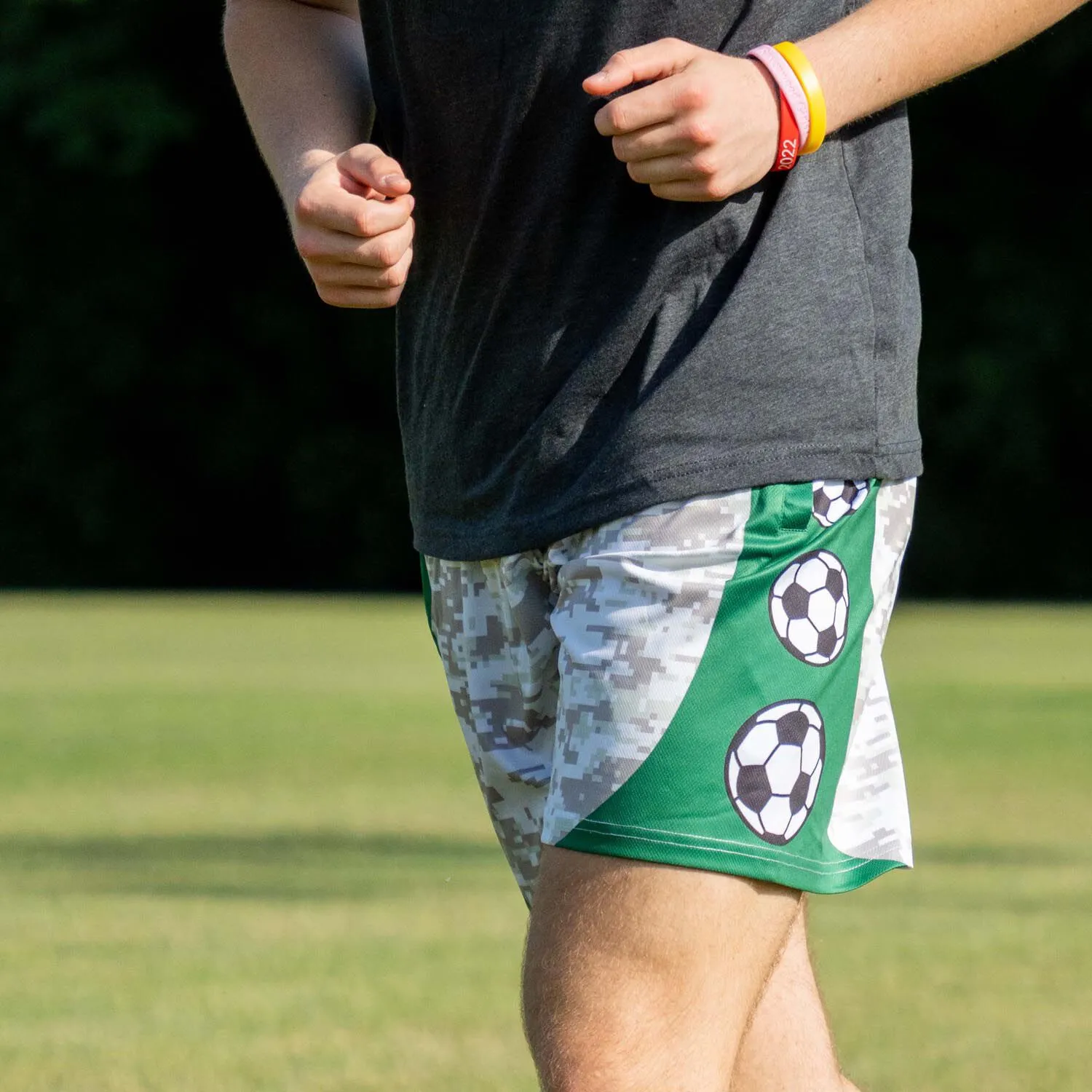 Soccer Beckett™ Shorts - Green Digital Camo 