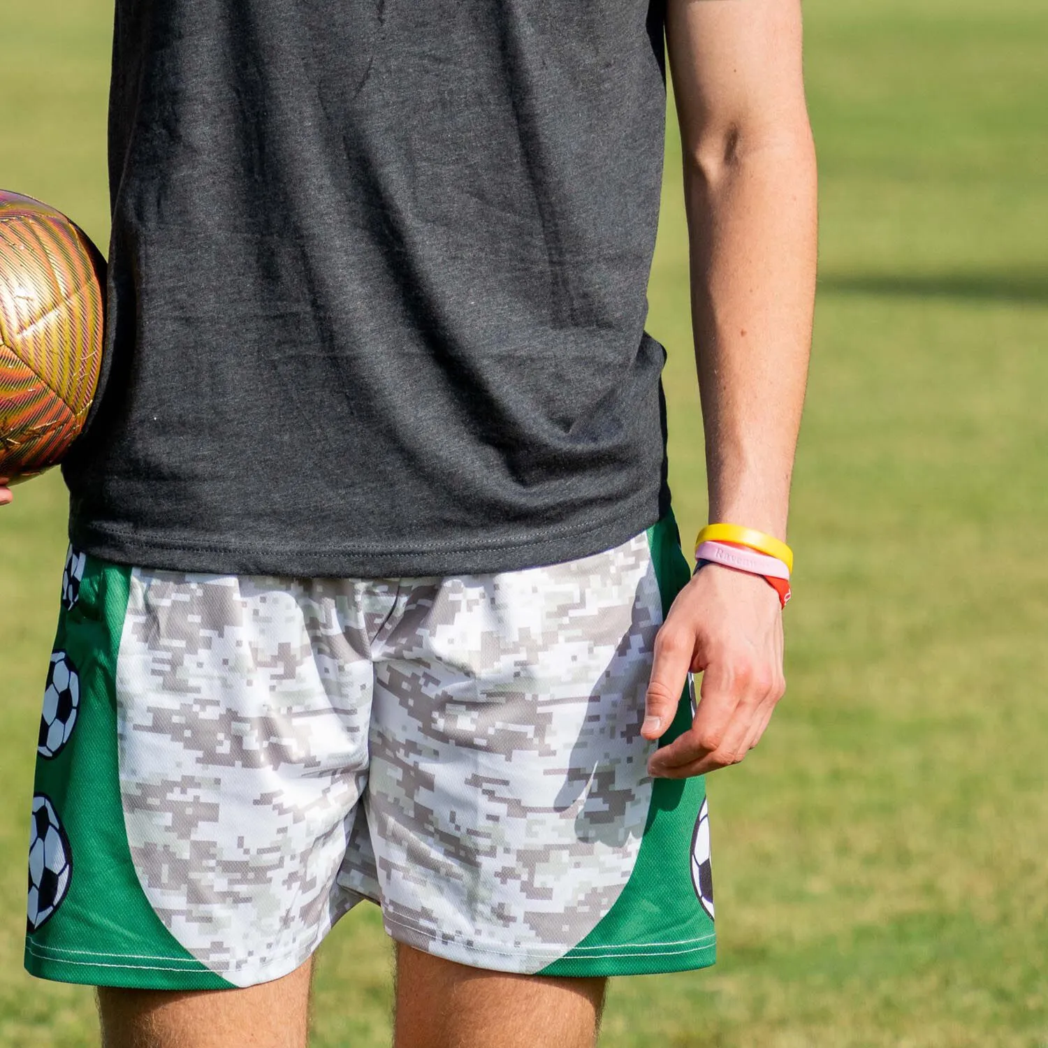 Soccer Beckett™ Shorts - Green Digital Camo 