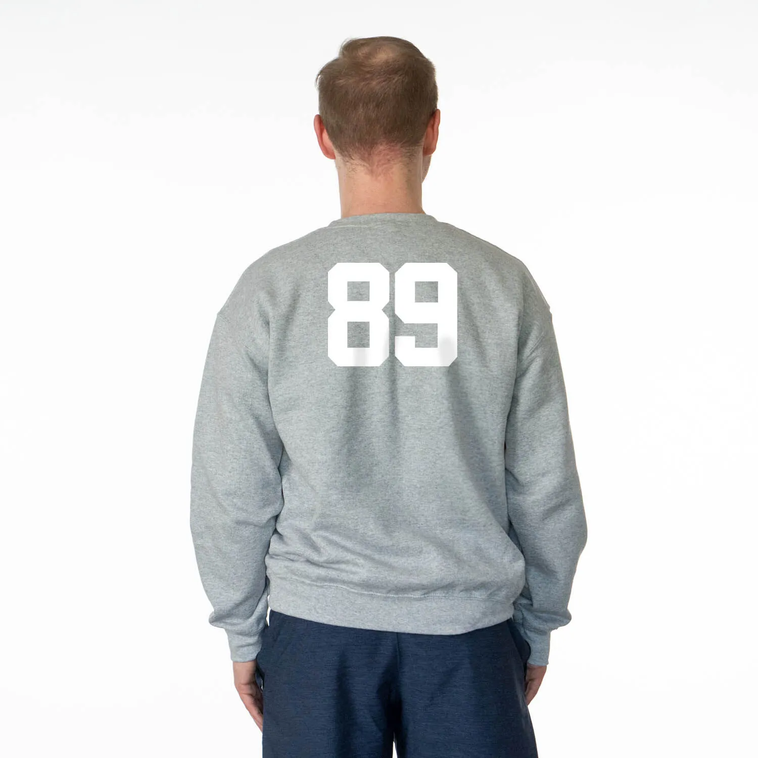 Soccer Crewneck Sweatshirt - Soccer Dad Silhouette 