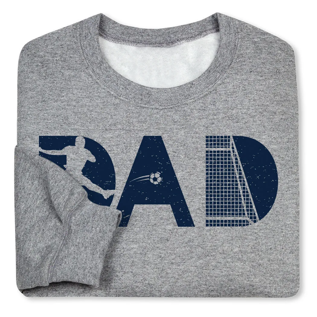 Soccer Crewneck Sweatshirt - Soccer Dad Silhouette 