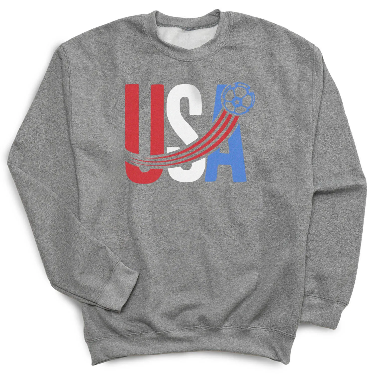 Soccer Crewneck Sweatshirt - USA Patriotic 