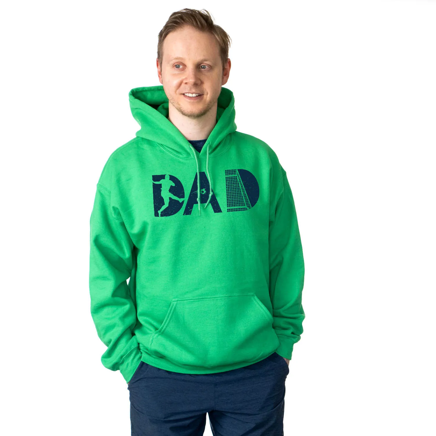 Soccer Hooded Sweatshirt - Soccer Dad Silhouette 