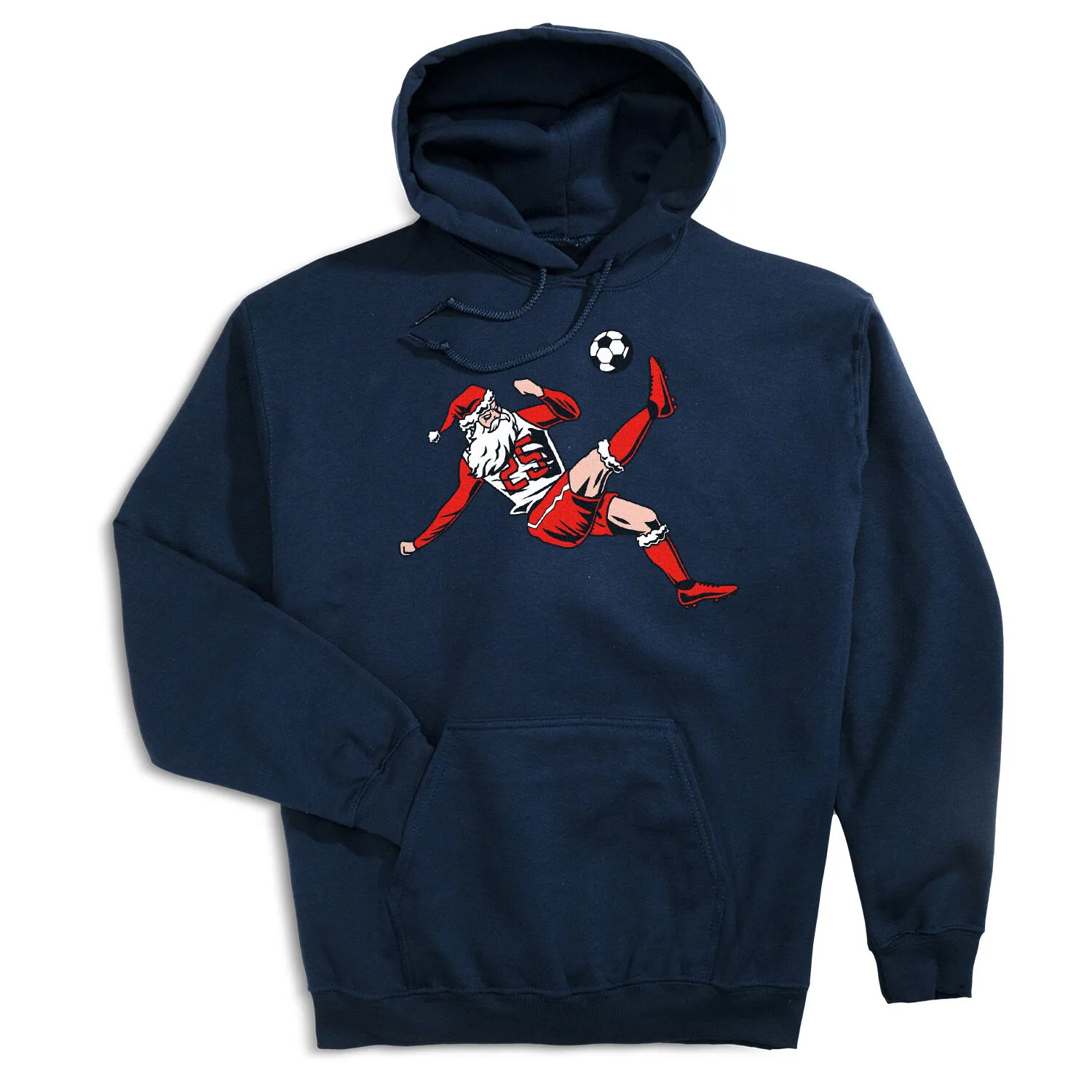 Soccer Hooded Sweatshirt - Soccer Santa 