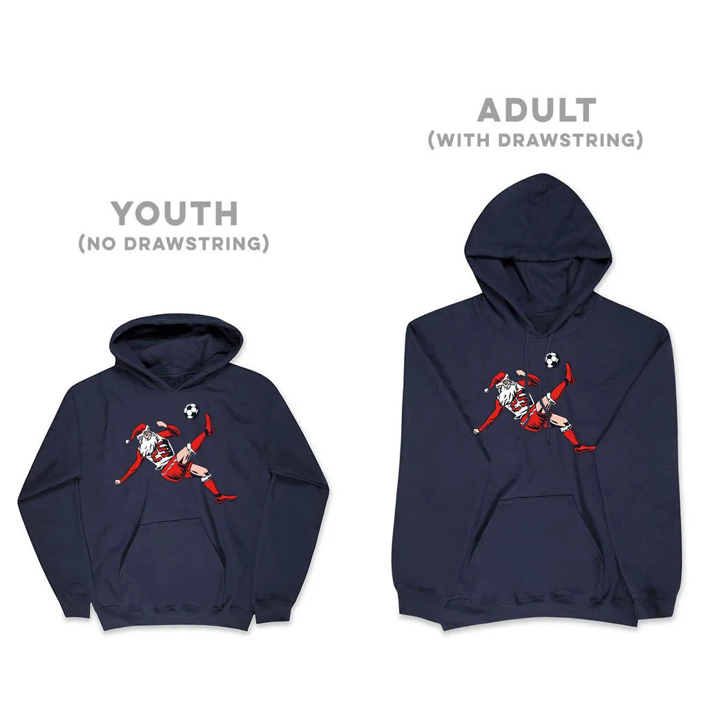 Soccer Hooded Sweatshirt - Soccer Santa 