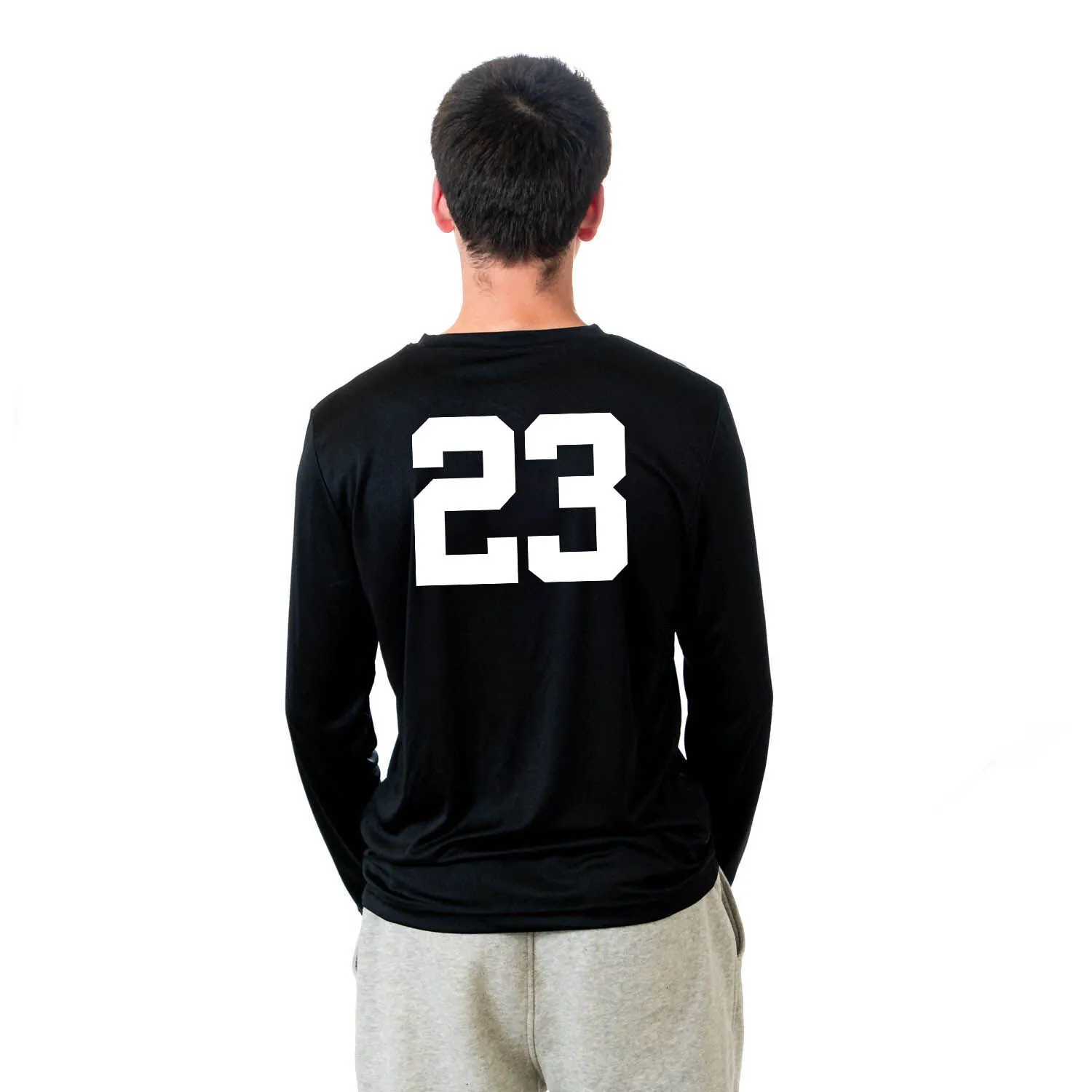 Soccer Long Sleeve Performance Tee - I'd Rather Be Playing Soccer (Round) 